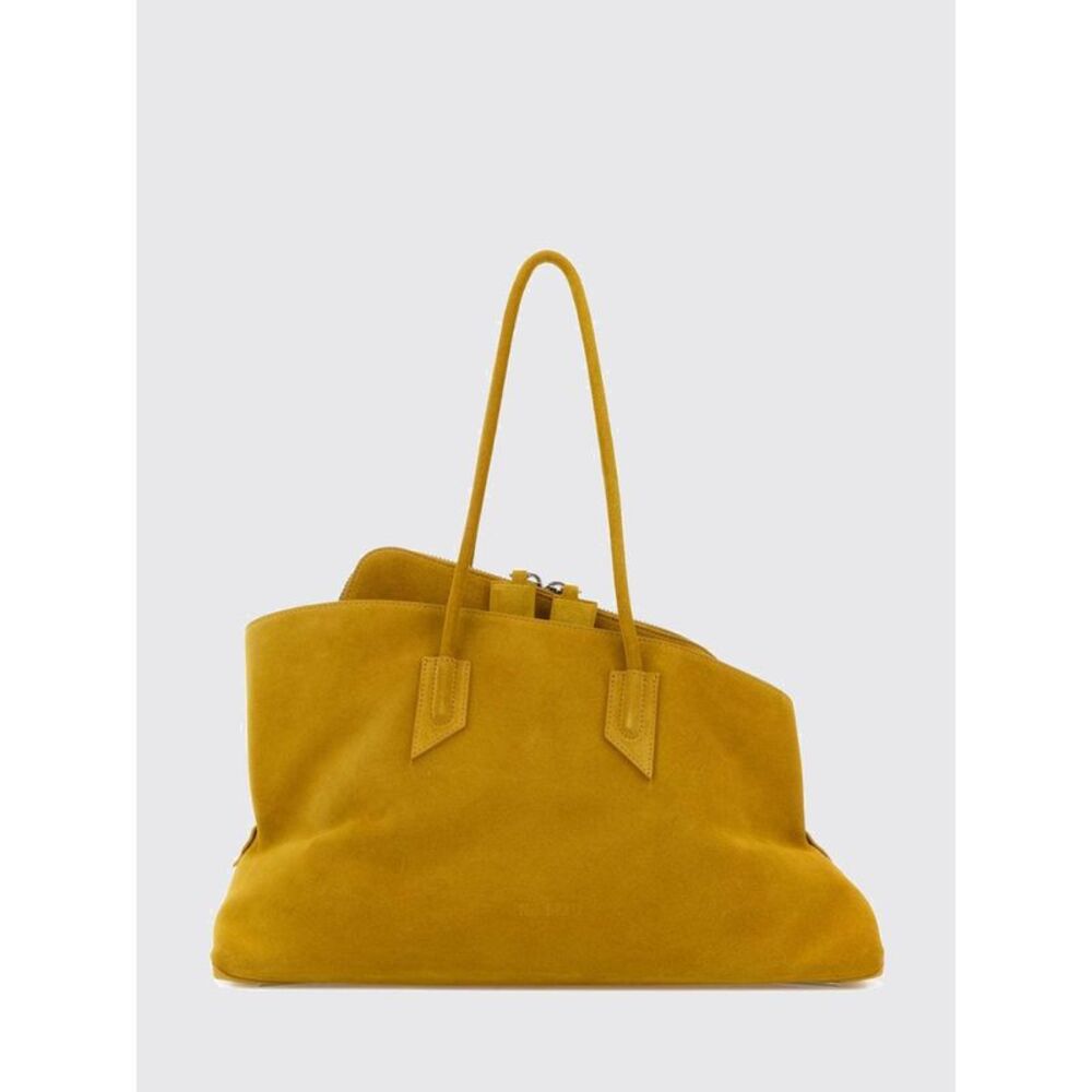 The Attico Women La Passeggiata Suede Calfskin Shoulder Bag The Attico